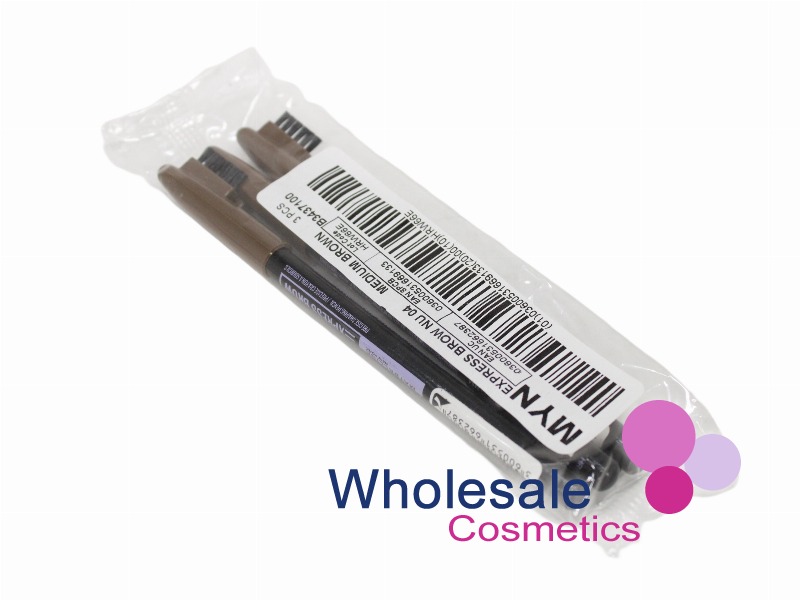 12 x Maybelline Express Brow Shaping Pencil - 04 MEDIUM BROWN